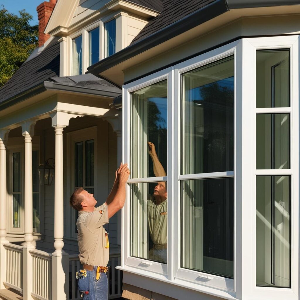 windows being installed - Window & Door Replacements