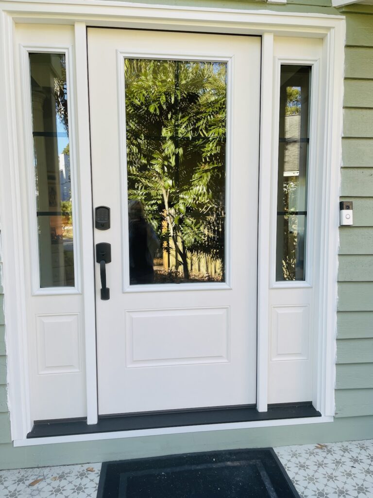 Custom entry door system with sidelites in Mount Pleasant SC