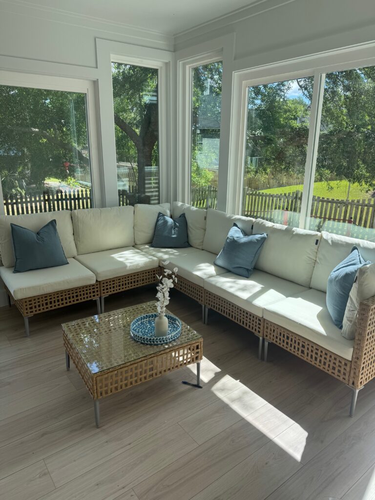 Patio enclosure in Mount Pleasant SC by Coastal Shield Window